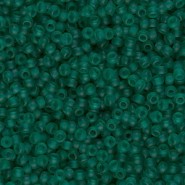Miyuki rocailles Perlen 11/0 - Matted transparent emerald 11-147F